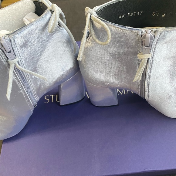 Stuart Weizmann steel pane velvet boots - Picture 4 of 5